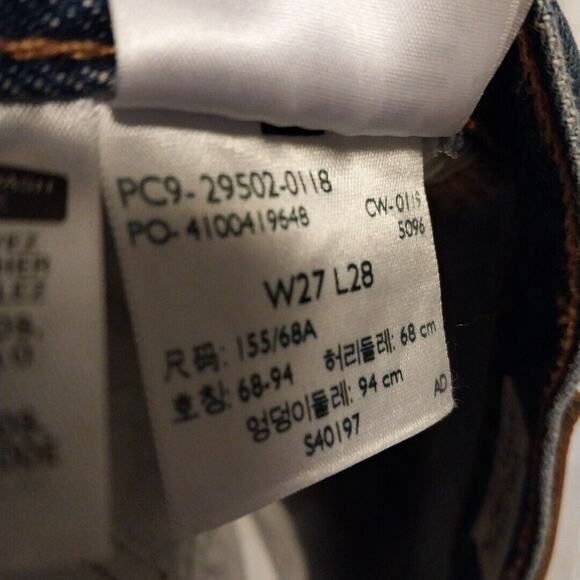 Levi's Jeans 501 Big E Buttonfly Distressed Women's Blue Denim Pants Size 27‎ - Picture 5 of 9